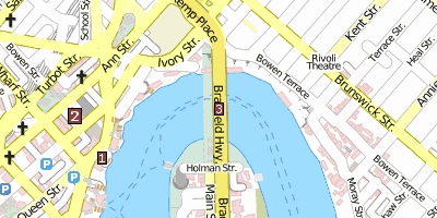 Story Bridge Brisbane Stadtplan